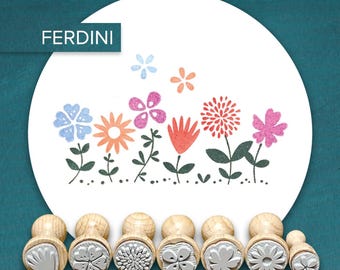 Stamp set · Garden flowers