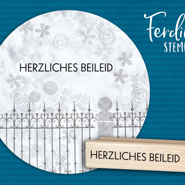 Herzliches Beileid · Stempel