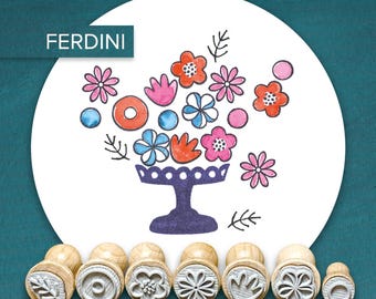 Stamp set · Watercolor flowers