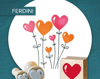 Stamp set · 3 hearts