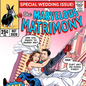 Comic-style Save the Date