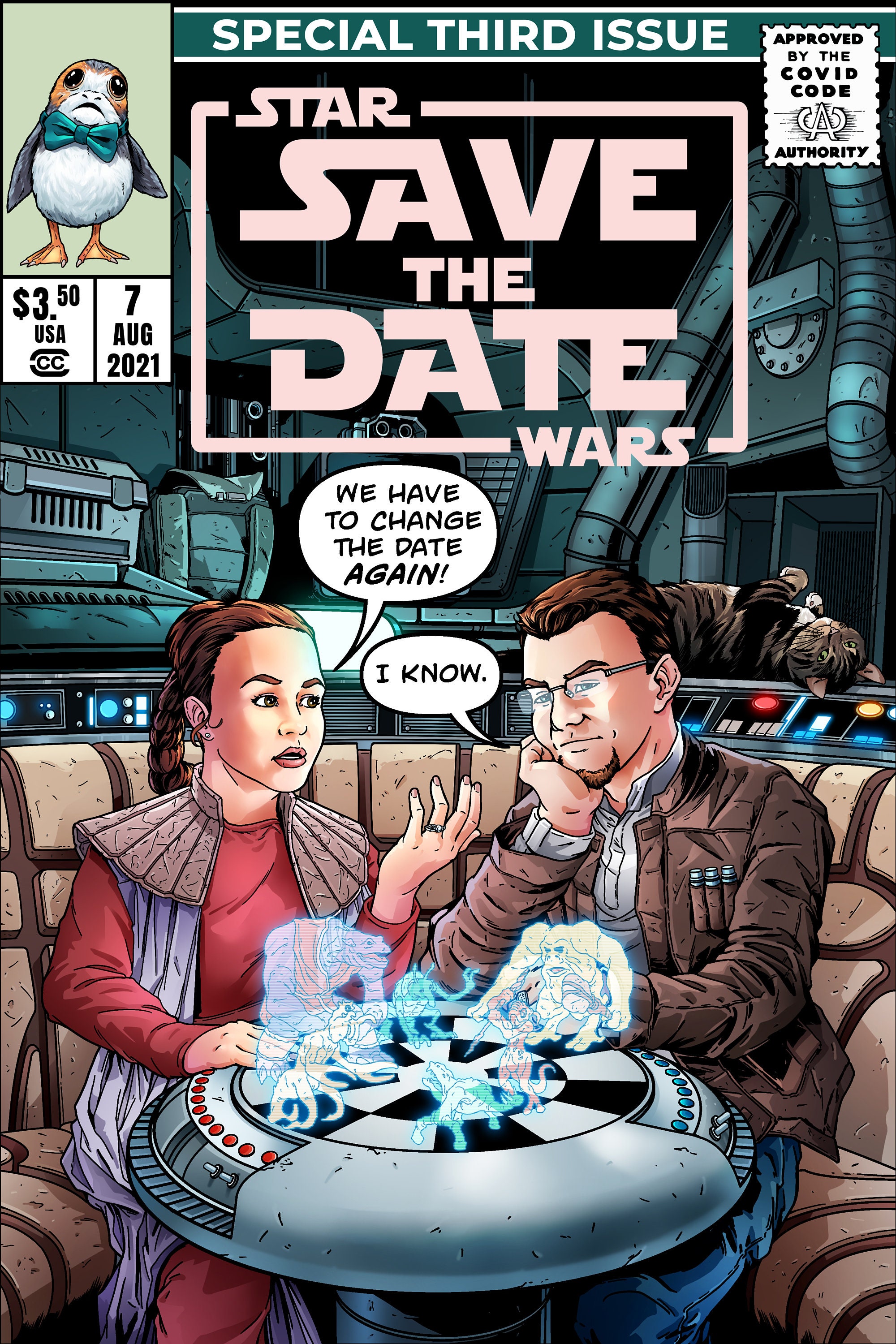 Comic-style Save the Date - Etsy