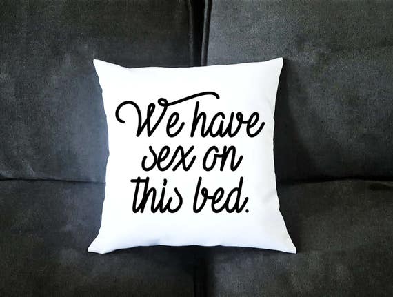 Bed Funny Pillow Case Housewarming gift Bed Funny Pillow Cases