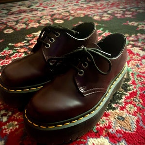 Burgundy Dr Martens Etsy