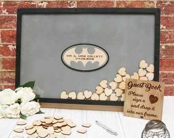 Batman Wedding Guest Drop Box Frame