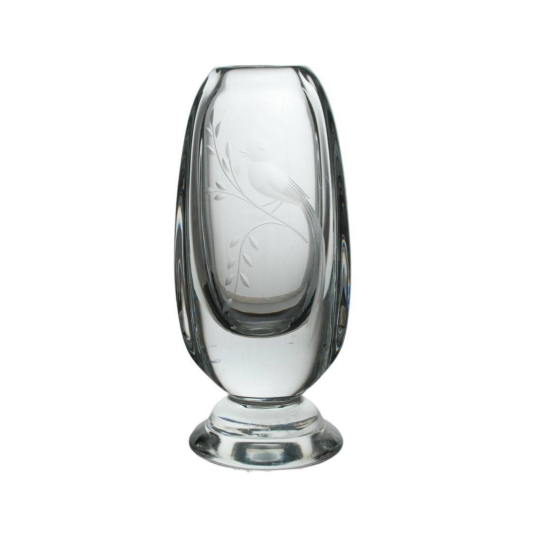 Vintage Sweden Kosta Boda 『Teardrop』 Kosta Boda Teardrop Raindrop drop Vase Signed 47800 Warff