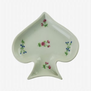 Vintage Bernardaud France Limoges Französische Porzellan-Spaten-förmige Schale mit Blumenmotiv