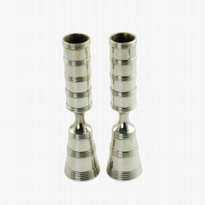 Vintage Jens H. Quistgaard Dansk Designs MCM Silverplate Candlesticks