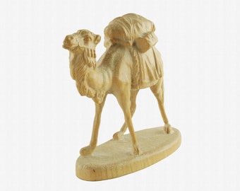 Vintage Anton Fischer Oberammergau Germany Hand Carved Wooden Camel Figurine
