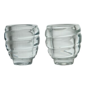 Vintage Crystal Votive Candle Holders Set of Two 3.375&quot; Tall