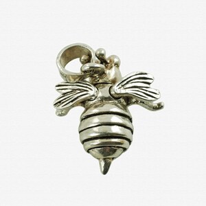 Vintage Sterling Silver Articulated Bumblebee Pendant