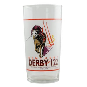 Vintage 1996 Kentucky Derby Collectible Mint Julep Glass