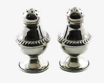 Vintage Sterling Silver Salt and Pepper Shakers Matched Set Sterling by National