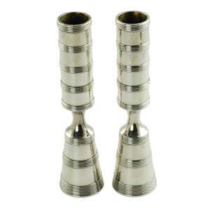 ヴィンテージ Jens H. Quistgaard Dansk Designs MCM シルバープレート キャンドルスティック