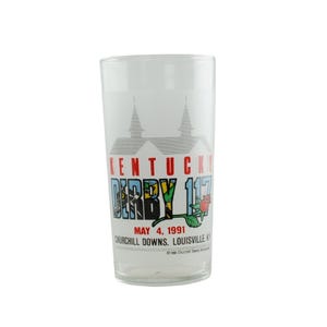 Vintage 1991 Kentucky Derby Collectible Mint Julep Glass