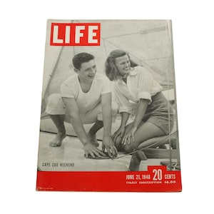 Vintage June 21, 1948 LIFE Magazine, &quot;Cape Cod Weekend&quot; Featuring Marilyn Cardwell and Haden Greenhalgh