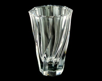 Vintage Olle Alberius for Orrefors Sweden Residence Twist Crystal Vase