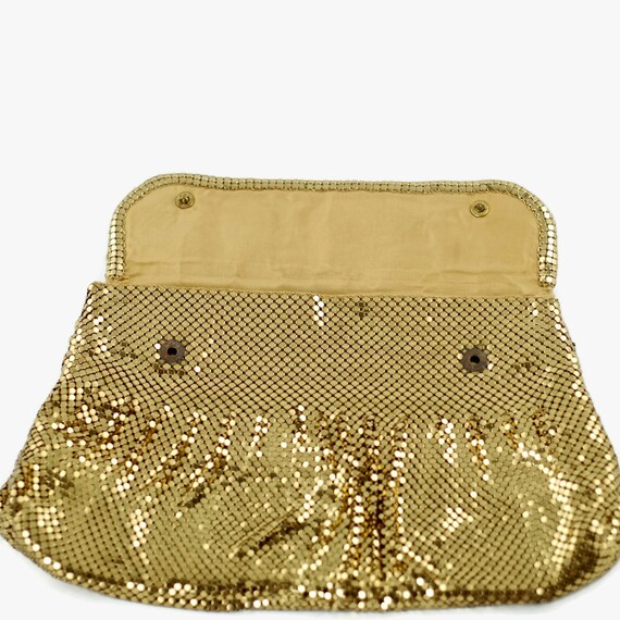 Whiting Davis Gold Purse Clutch Evening Bag - image 3