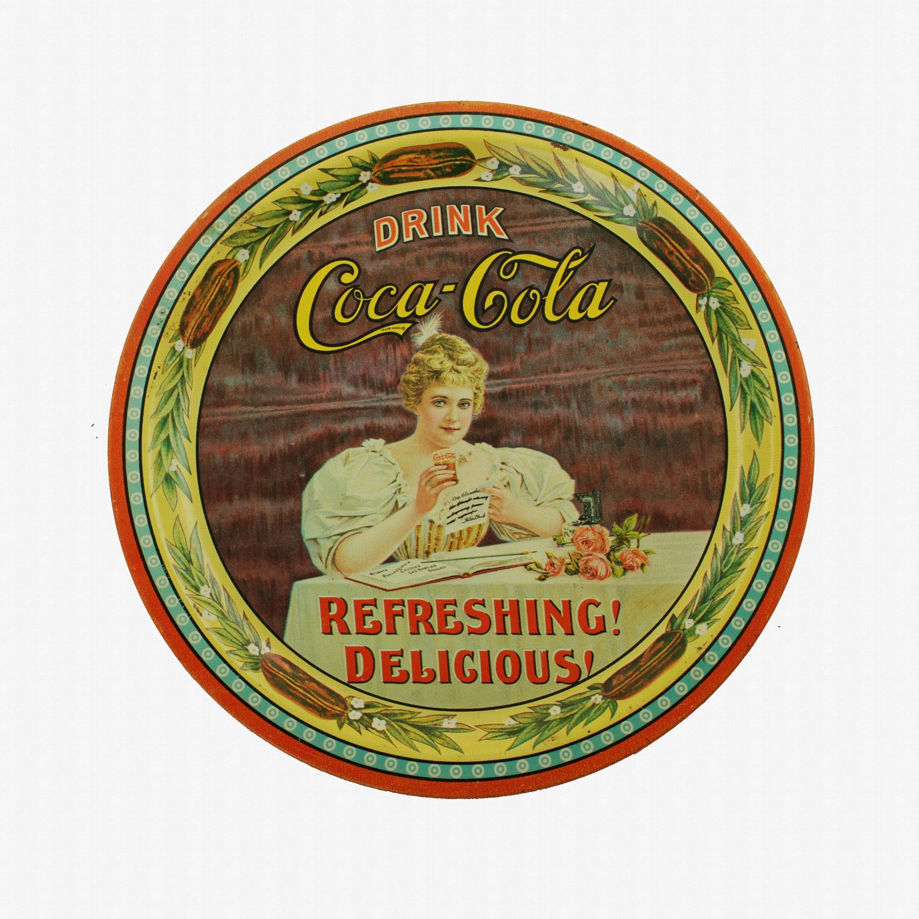1950's Vintage Coca-Cola Metal Serving TRAY - old Coca Cola