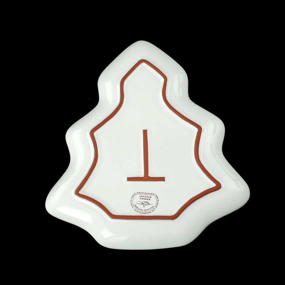 Vintage Hand Painted Herend Village Pottery Tray Ivy Pattern Etsy