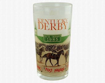 Vintage 1985 Kentucky Derby de collection Mint Julep Glass