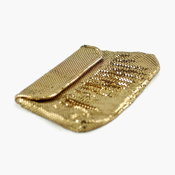 Whiting Davis Gold Purse Clutch Evening Bag - image 5