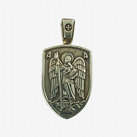 Vintage Sterling Silver Archangel St Raphael Penda