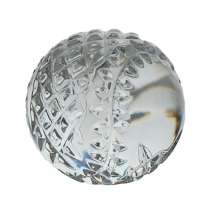 Vintage Waterford Irish Crystal Tennis Ball Baseball Paperweight