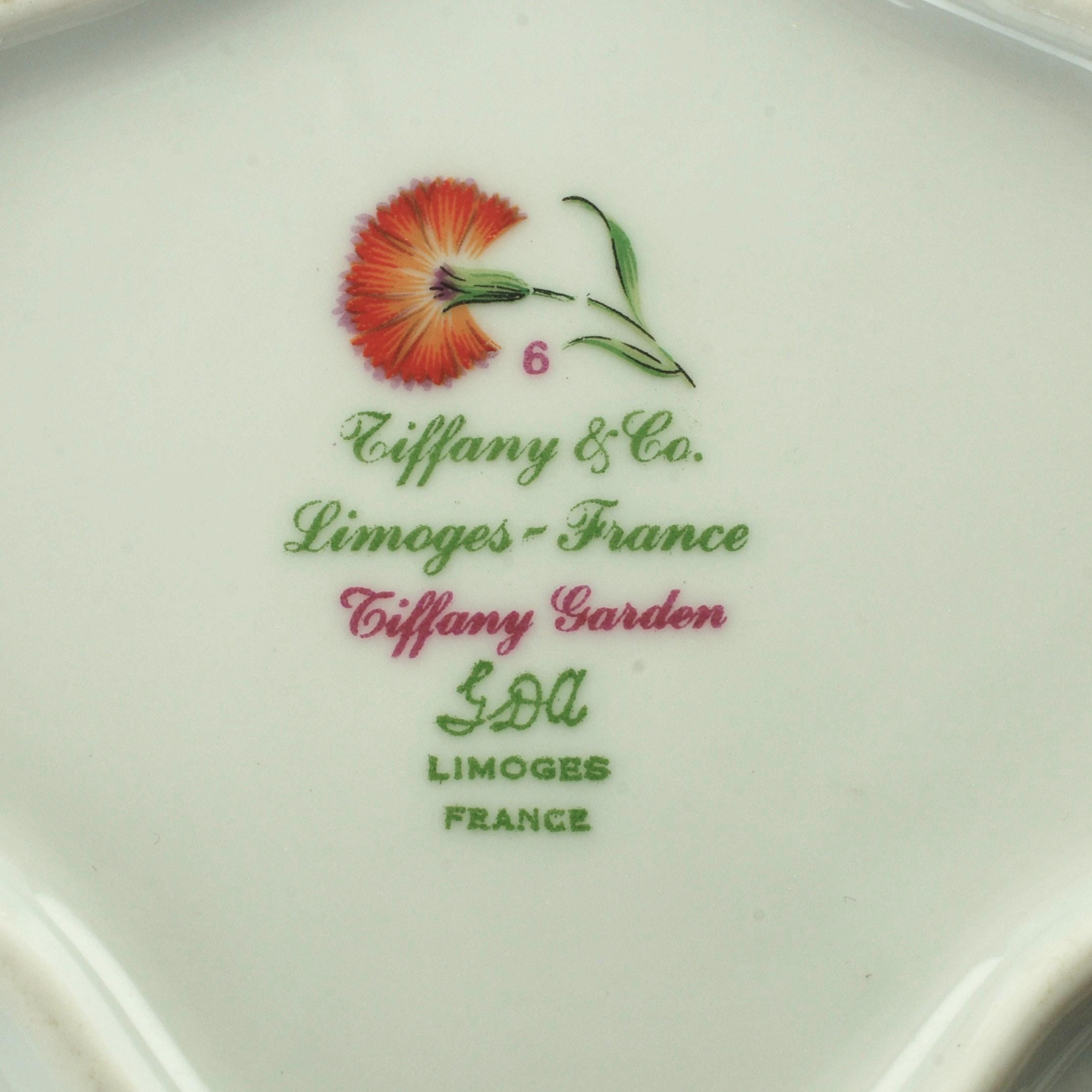 ティファニー　リモージュ　シェルプレート　Tiffany Garden ティファニー リモージュ シェルプレート Tiffany Garden