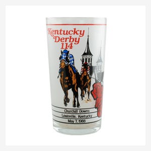 Vintage 1988 Kentucky Derby Collectible Mint Julep Glass