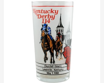 Vintage 1988 Kentucky Derby Collectible Mint Julep Glass