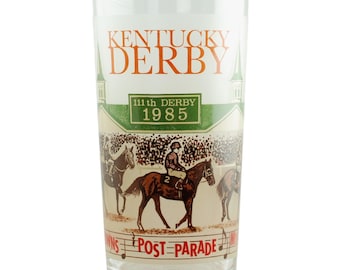Vintage 1985 Kentucky Derby Collectible Mint Julep Glass