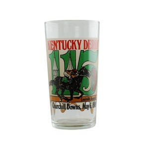 Vintage 1989 Kentucky Derby Collectible Mint Julep Glass