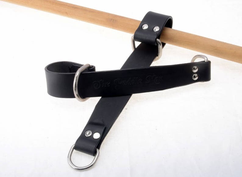 BDSM, BDSM Furniture Straps, Black Leather Bed Straps, Chair Straps