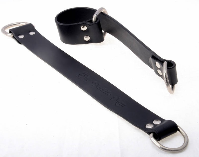 BDSM, BDSM Furniture Straps, Black Leather Bed Straps, Chair Straps