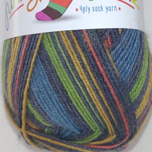 James Brett Funny Feetz Bamboo Sock Knitting Yarn 100g