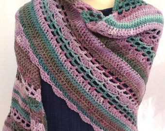 Easy Crochet Triangle Shawl kit