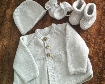 Baby pram set knitting kit