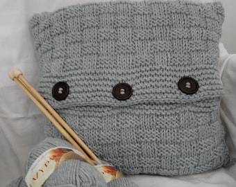 Easy chunky cushion knitting kit