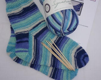 Sock knitting kit new colours