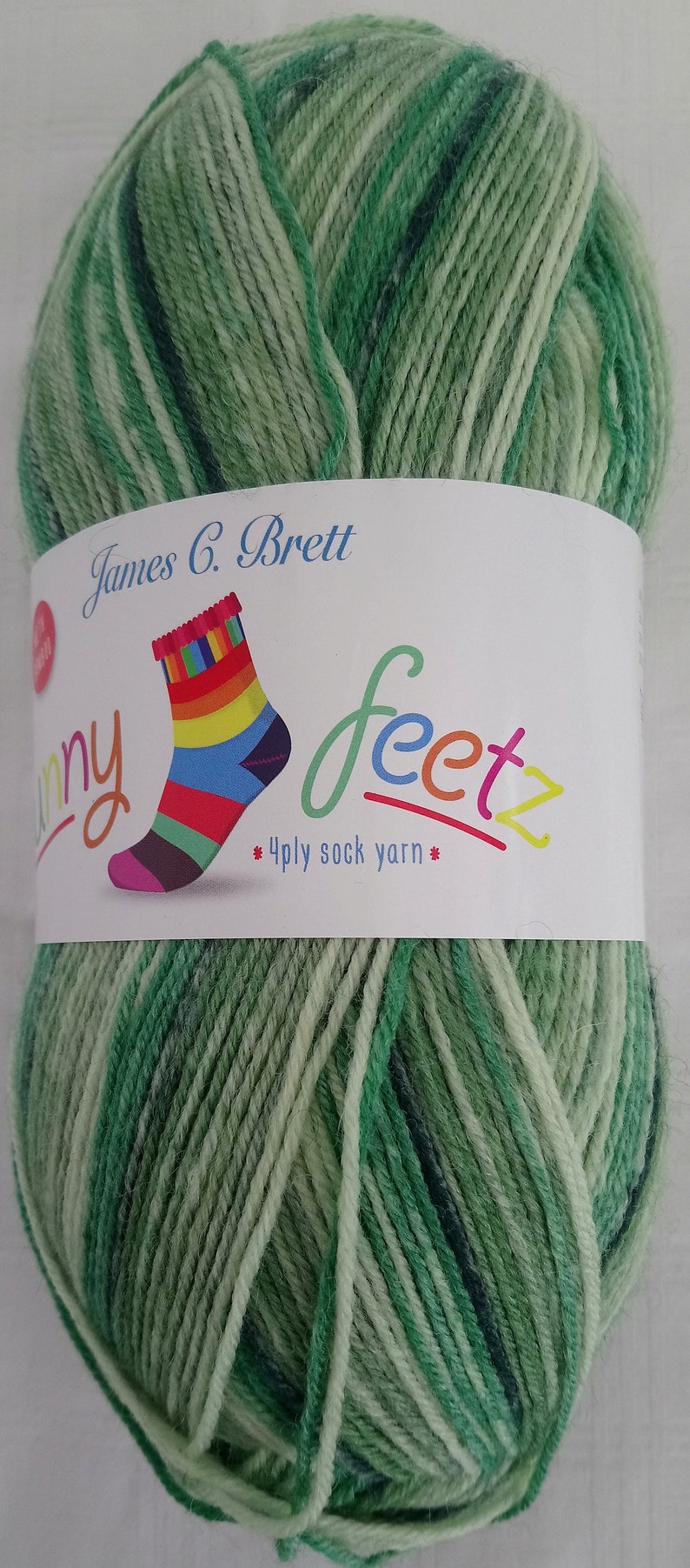 James Brett Funny Feetz Sock Knitting Yarn / Funny Feetz Etsy