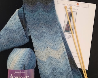 Scarf knitting kit