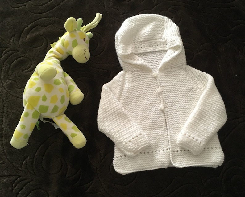 Baby Knitted Hooded Solid Color Set main image 0