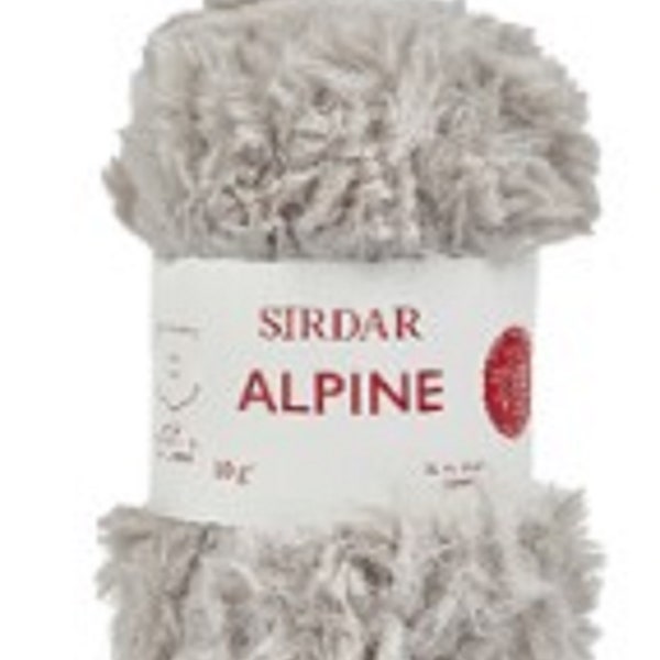 Sirdar Alpine Luxe Fil à Tricoter Effet Fourrure 50g