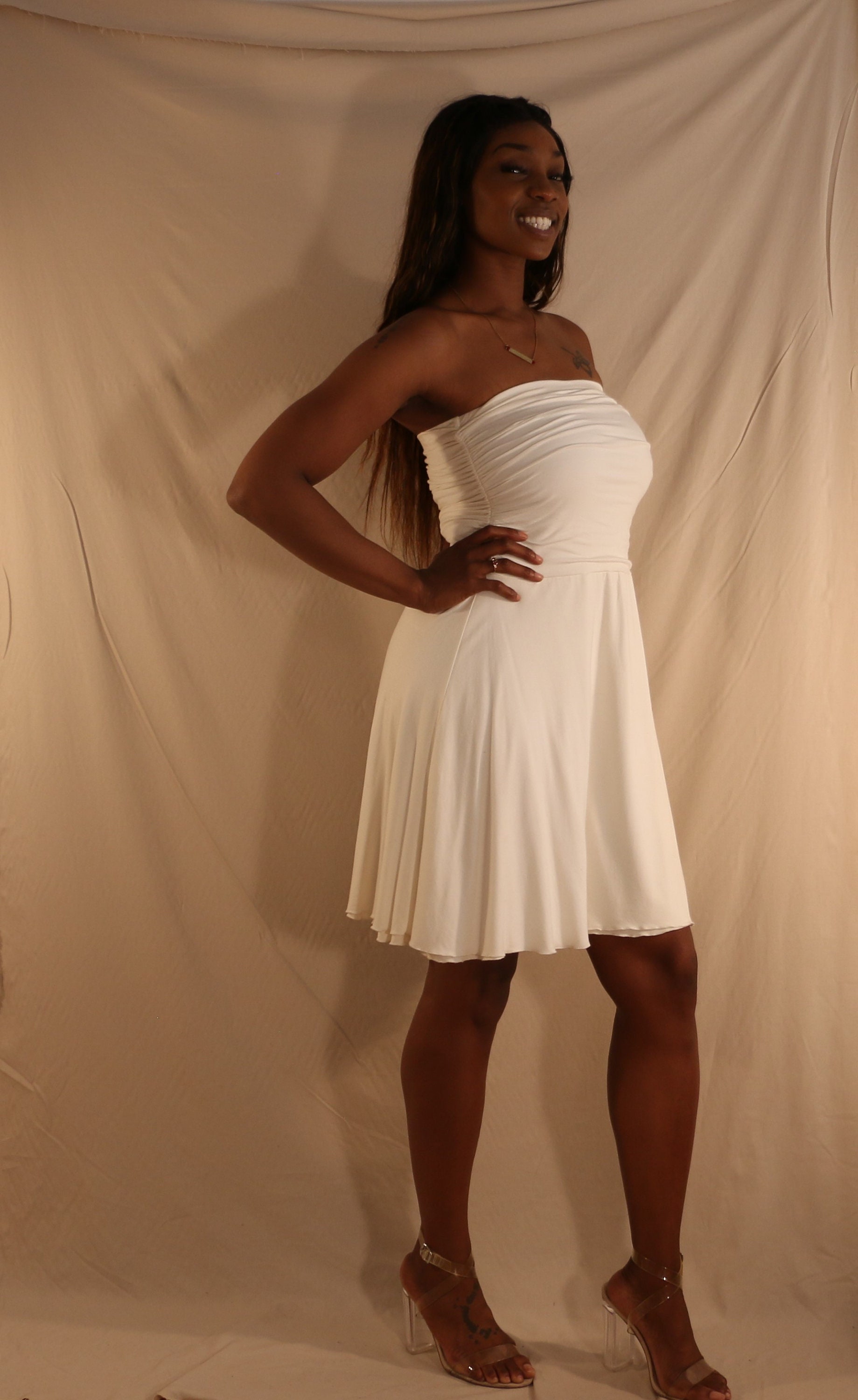 Sexy clearance white sundress