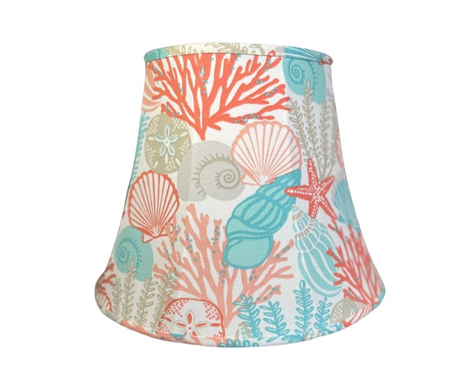 Coastal Lamp Shade, Sea Shell Lamp Shade, Nautical Lamp Shade, Beach