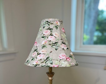 Shabby Chic Lampshade, Floral Lampshade, Rose Lampshade, Cottage Lampshade, Victorian Lampshade, FREE SHIPPING - Continental USA