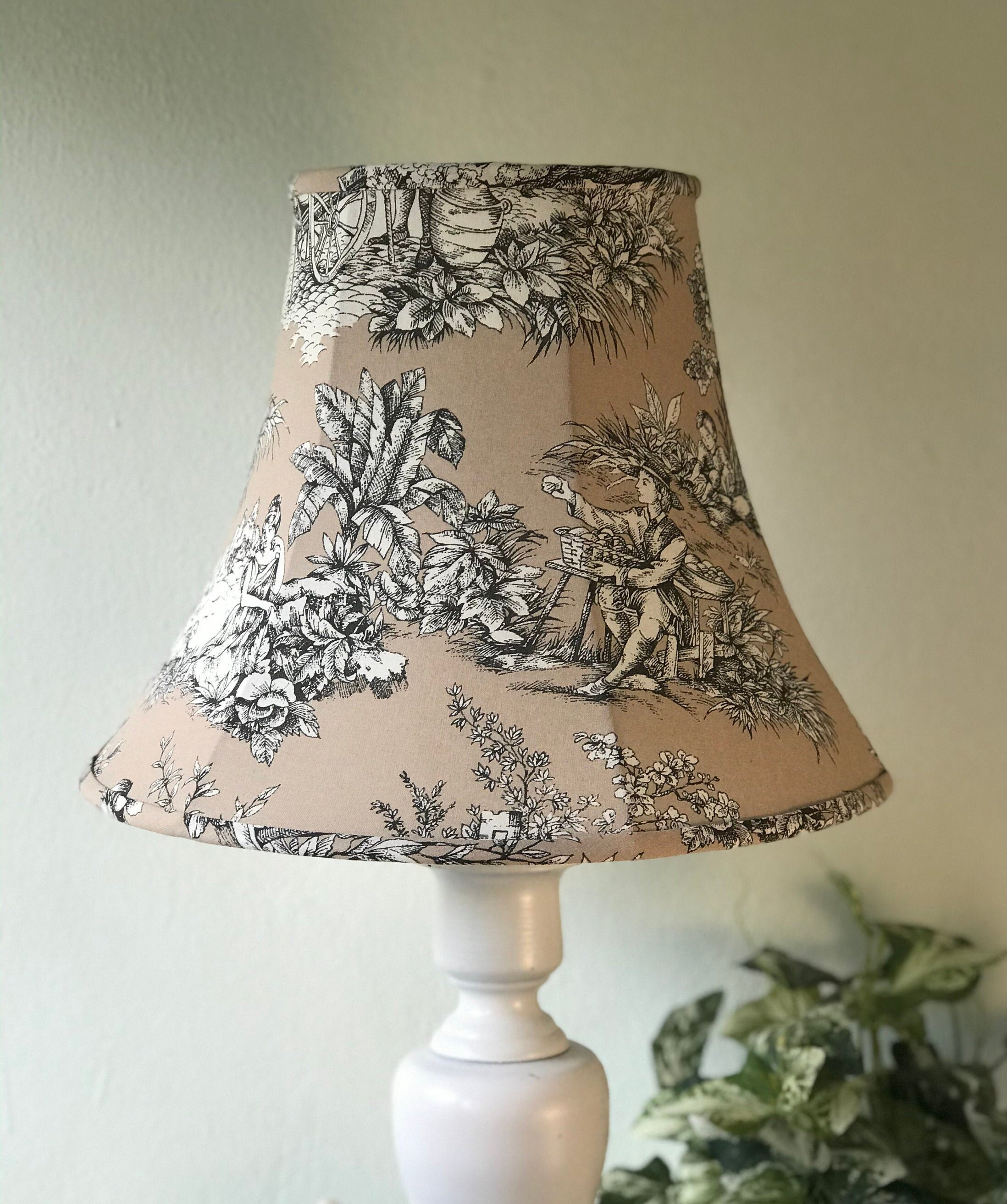 Colonial Lamp Shade Toile Lamp Shade French Lamp Shade Etsy