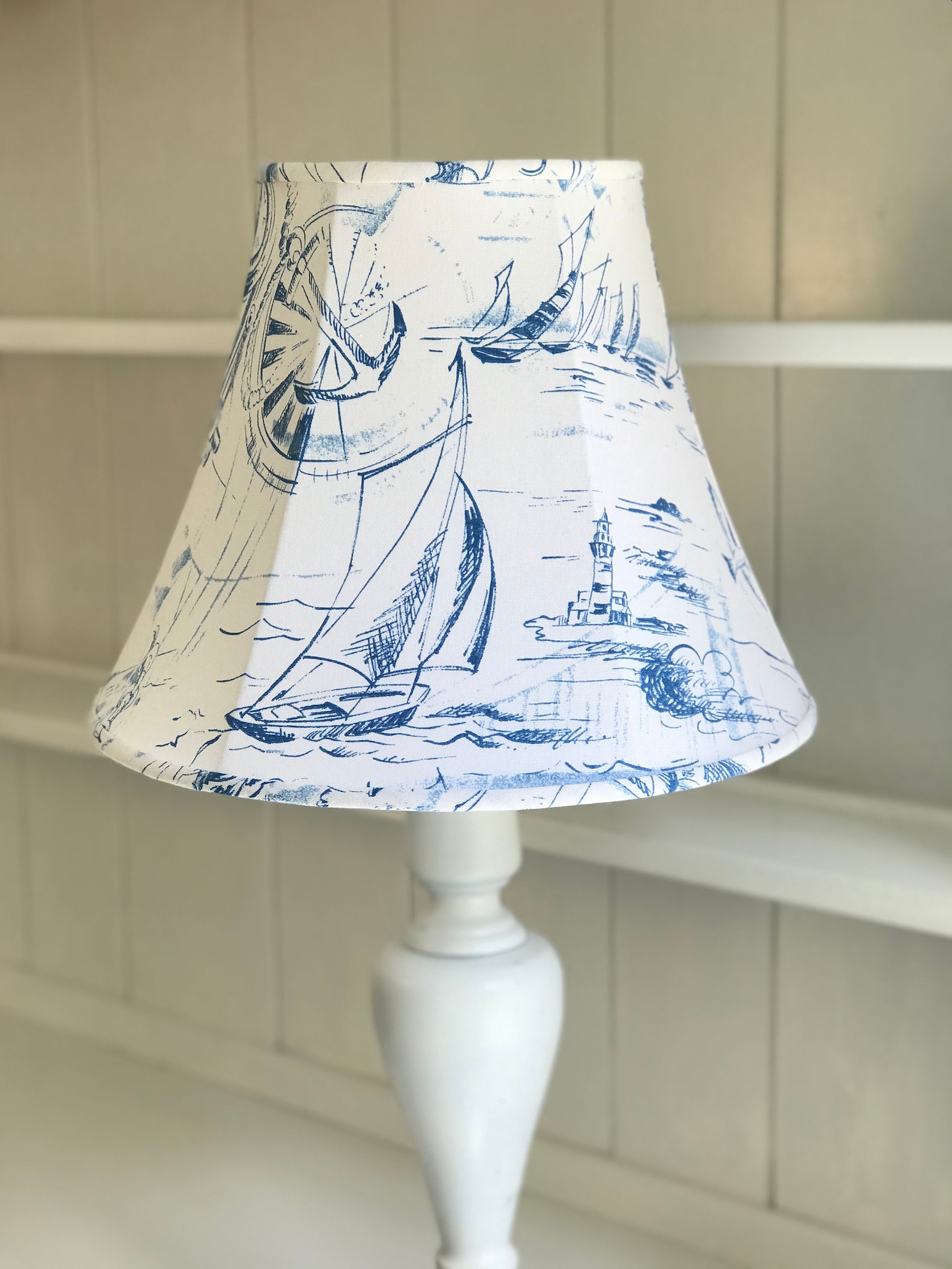 Nautical Lamp Shade Sailing Lamp Shade Coastal Lamp Shade Etsy
