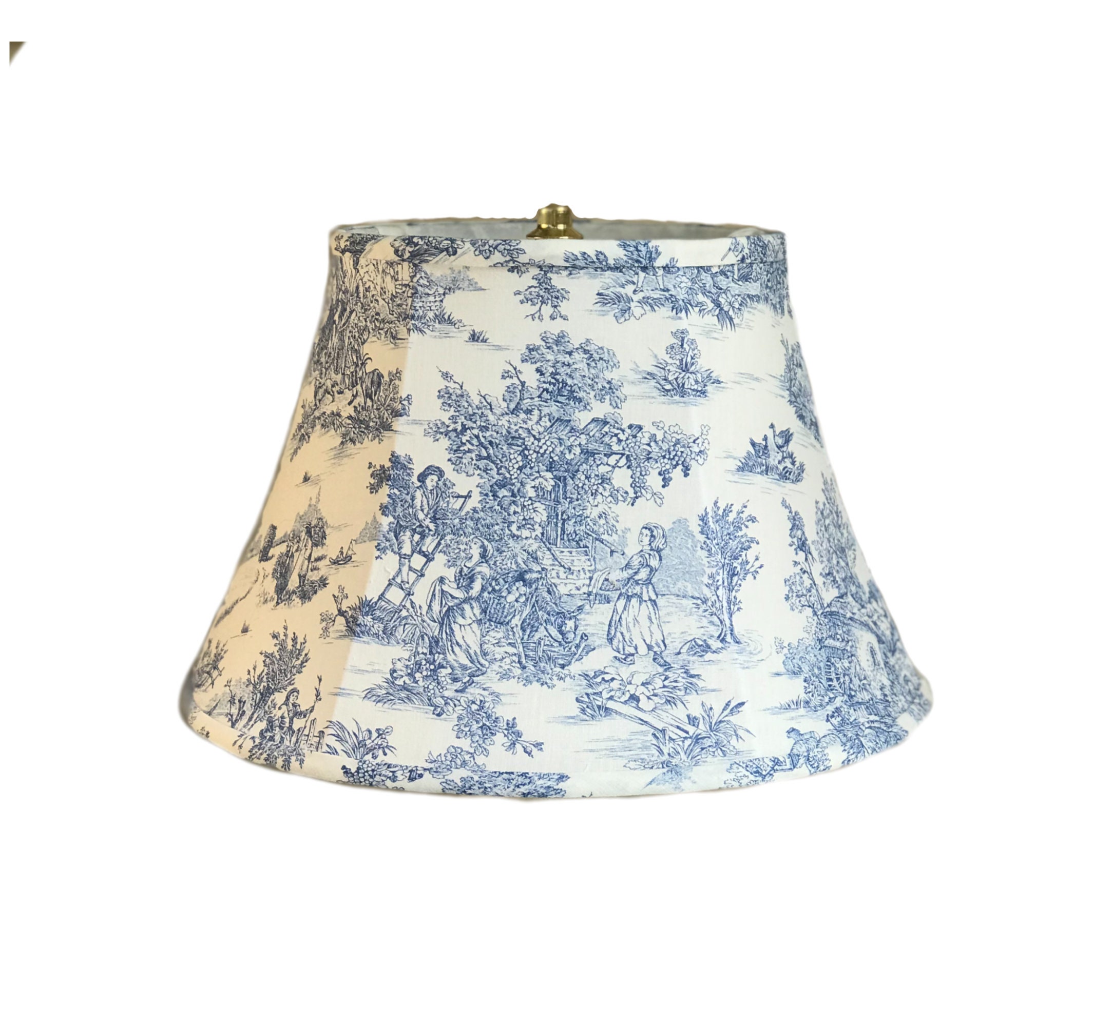 Blue Toile Lamp Shade Toile Lamp Shade Colonial Lamp Shade